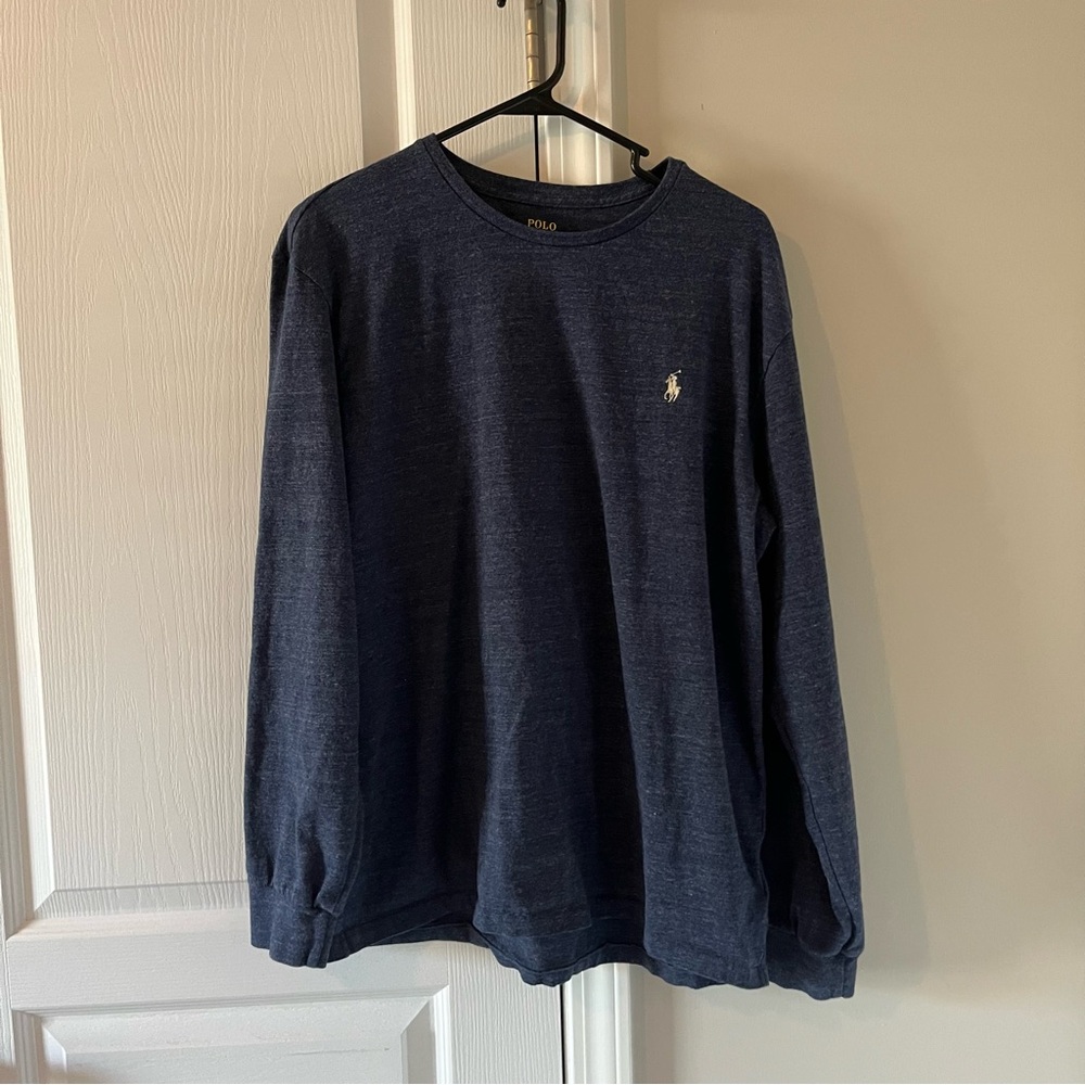 Polo Men’s Navy Classic Long Sleeve Tee - Size L